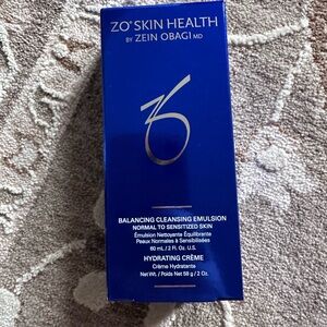 NEW IN BOX ZO Skin Balancing Cleansing Emulsion + Hydrating Cream Duo